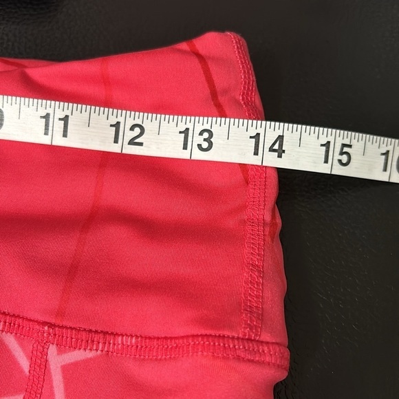 Oiselle KC Knicker Capri Legging Crop Pant punch koolhaus Pink Geometric Sz 10 - Picture 9 of 14